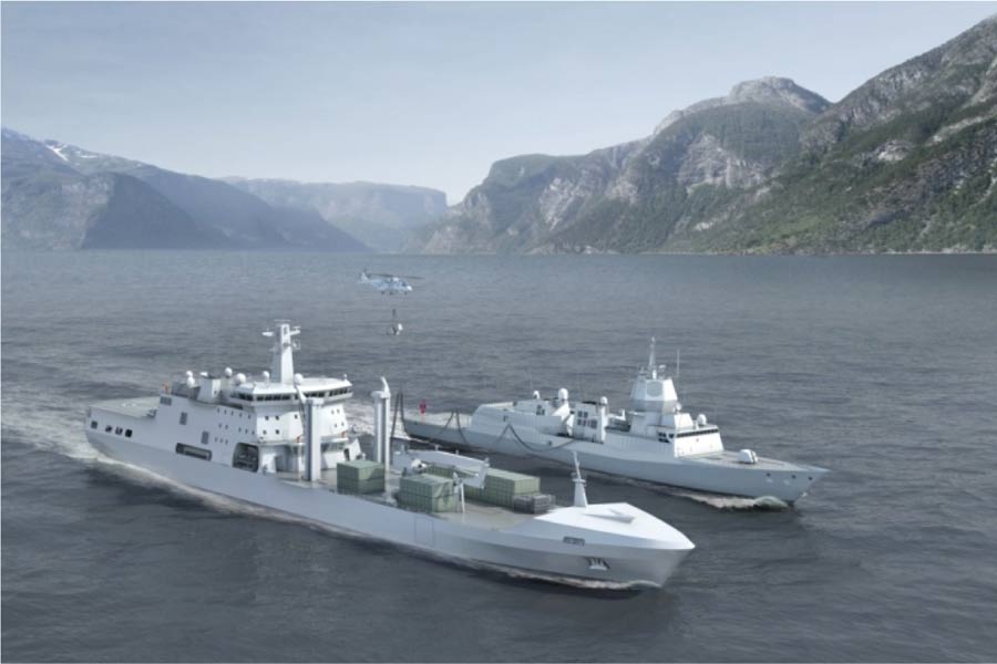 Sjøforsvarets største logistikkfartøy noensinne