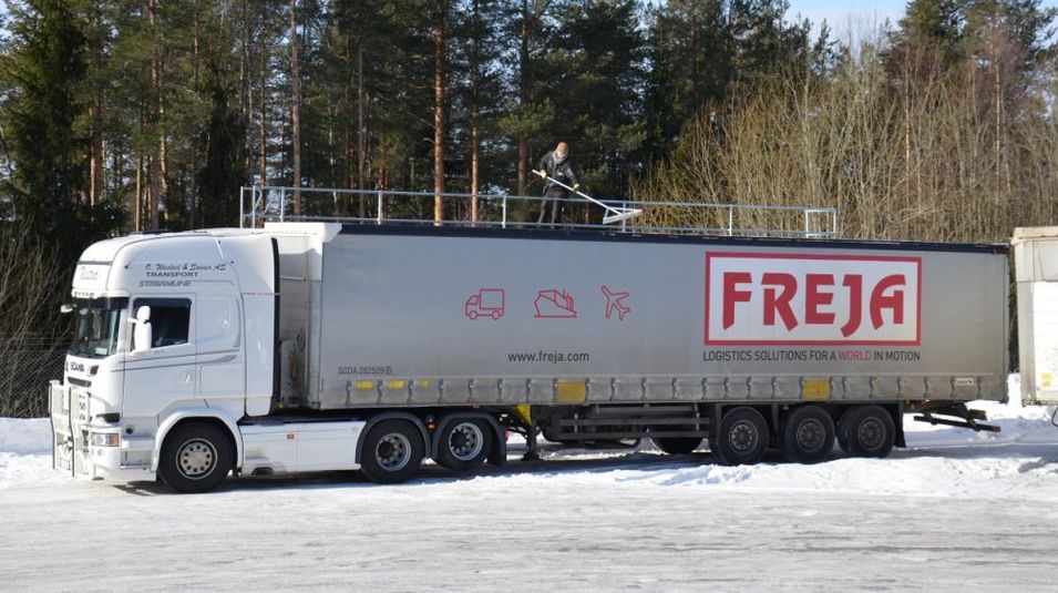 Snø- og isfrie tak på FREJAs trailere