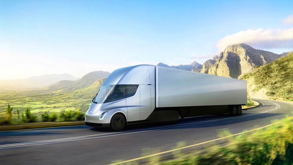 Elektriske Tesla-lastebiler på vei til ASKO