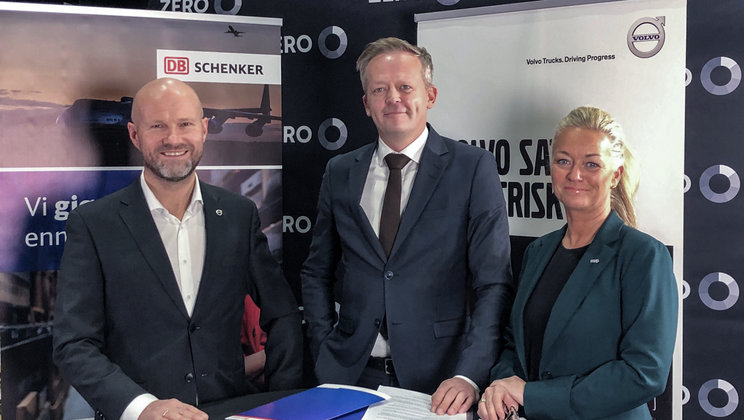 DB Schenker og Volvo Norge inngikk av tale om kjøp av elektriske lastebiler