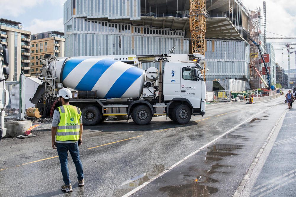 19 prosent av CO2 utslippene fra varetransport med lastebiler i Oslo skyldes «Bygg og anlegg»